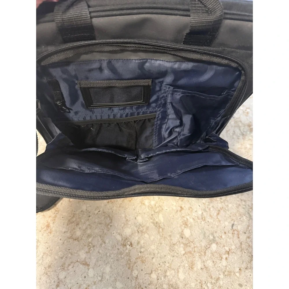 HP Laptop Messenger Bag Black Ballistic Nylon Briefcase Shoulder Strap Case